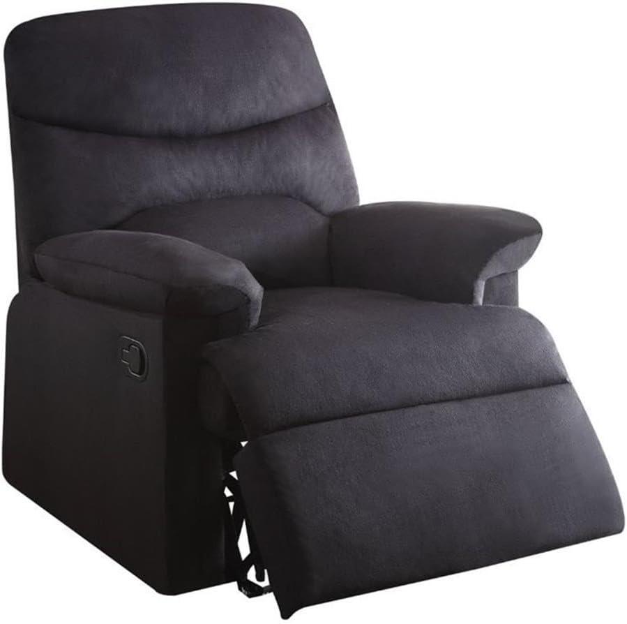 Oakwood Woven Fabric Recliner, Black