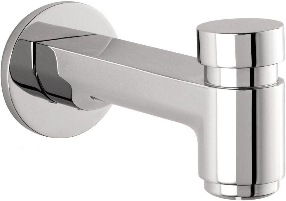 Chrome Wall Mounted Tub Spout with Diverter