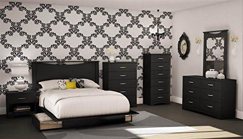 South Shore Step One, Contemporary Dresser,  Black