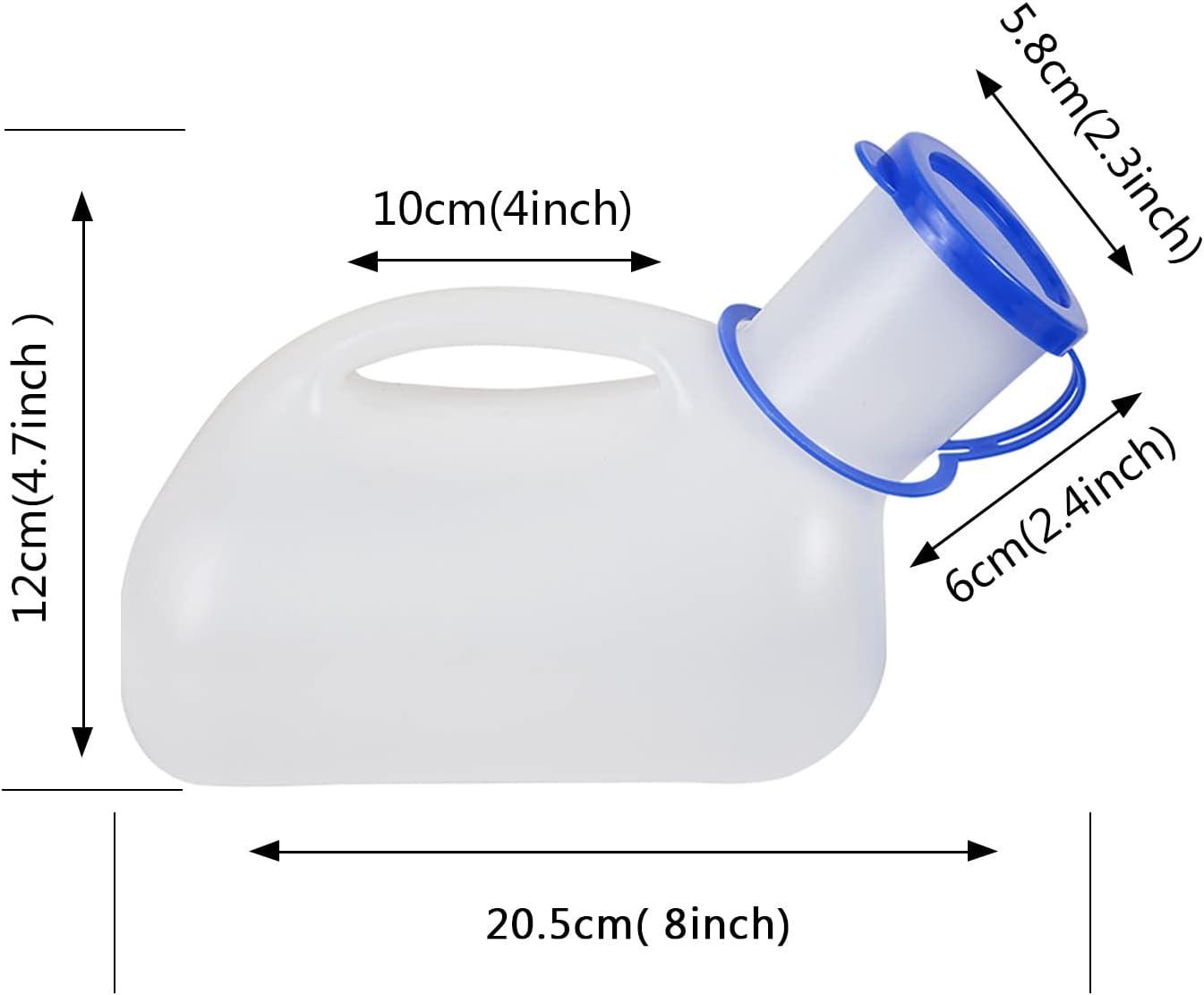 Unisex Urinal Bottle for Men and Women, Pee Bottle with Lid and Funnel, Travel Urinal Kit for Camping Outdoor, with a Carry Bag