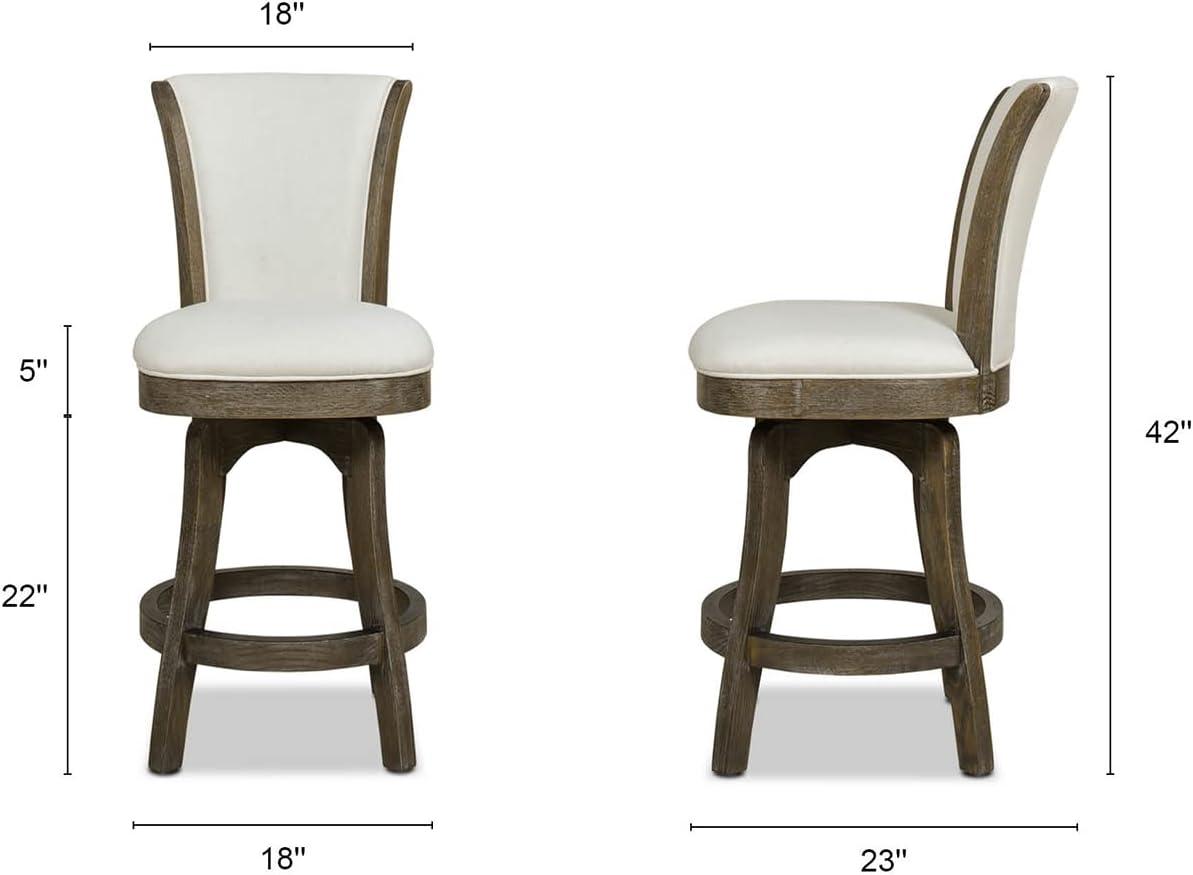 Brainly 27 inches Armless Swivel Counter Height Bar Stool