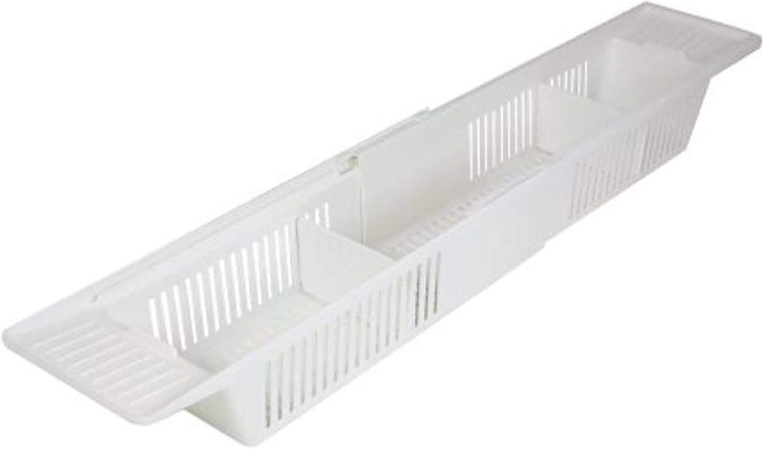 KidCo S372 Plastic Bath Tub Storage Basket Childs Toy Organizer, White