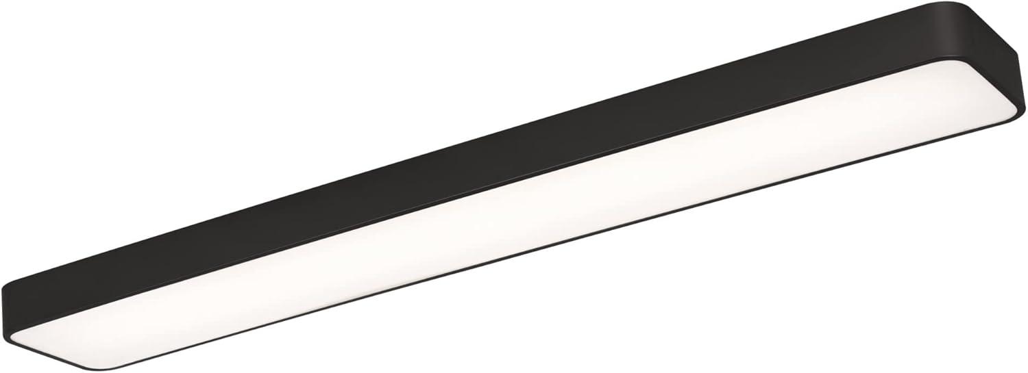 AFX Bailey 46" LED Linear Flush Mount Light - 45.5"L x 8"W x 2.5"H Black