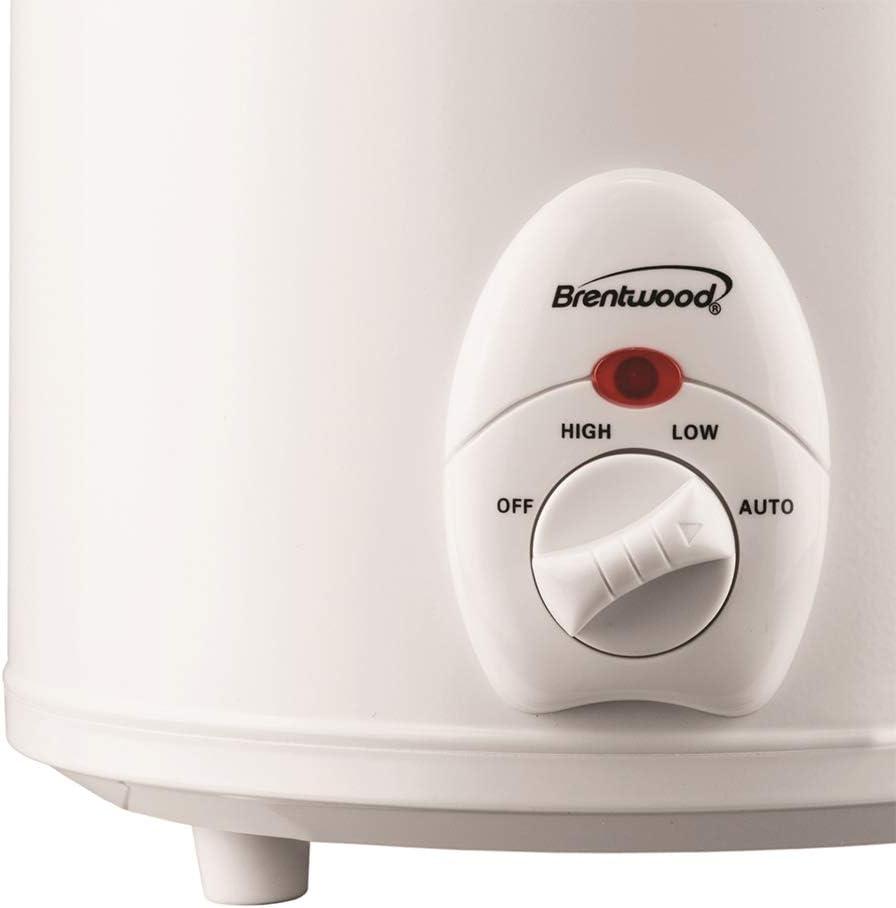 Brentwood SC-135W Kitchen 3 Quart Slow Cooker with Multiple Heat Settings, White