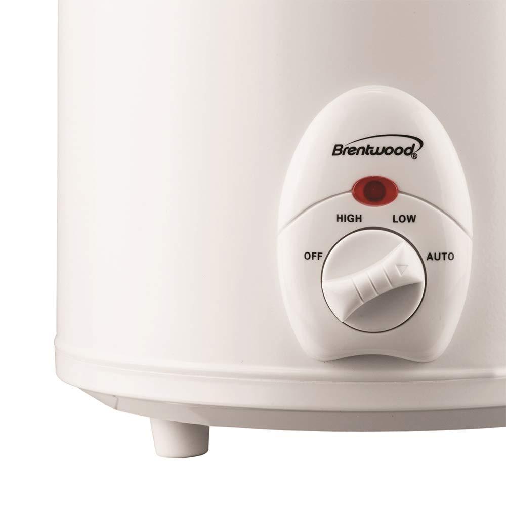 Brentwood SC-135W Kitchen 3 Quart Slow Cooker with Multiple Heat Settings, White