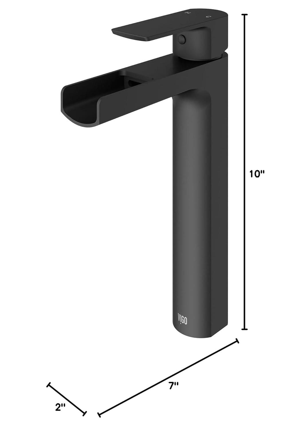 Amada Single Handle Vessel Sink Bathroom Faucet