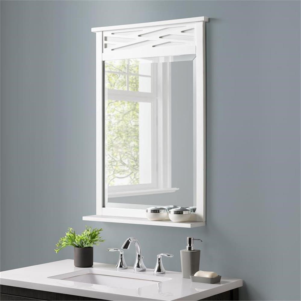 Coventry Bath Mirror White - Alaterre Furniture