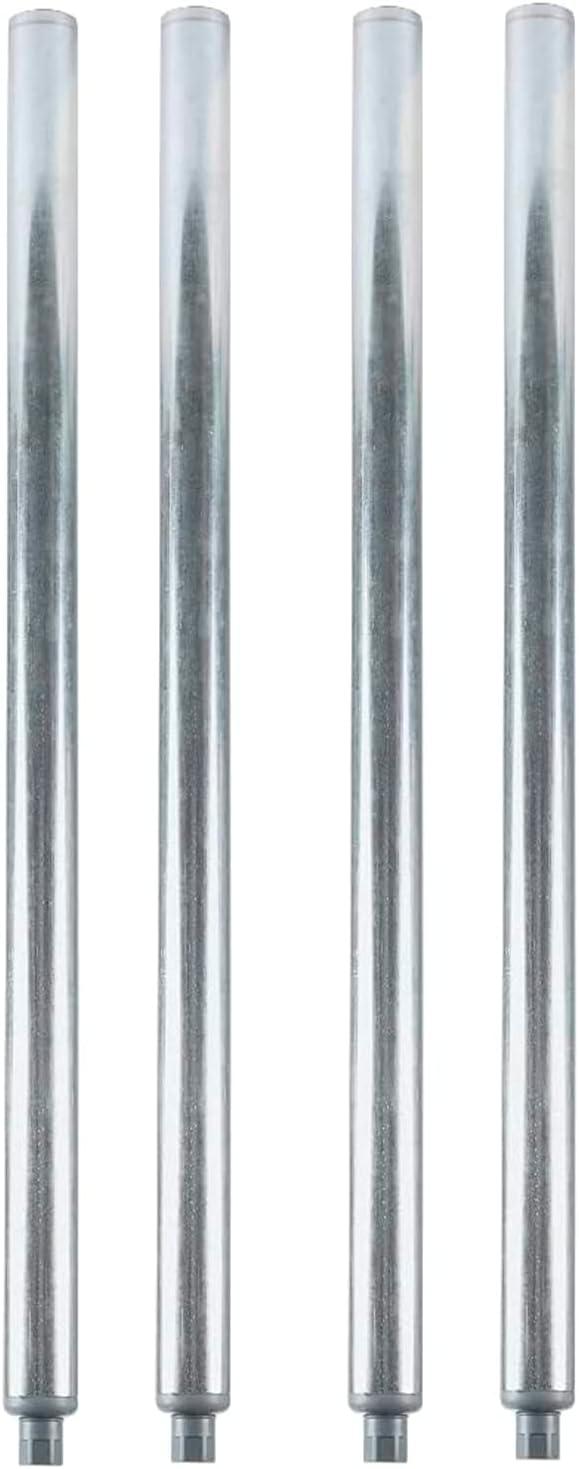 Express KitchQuip Galvanized Steel Legs for Work Table. Set of 4