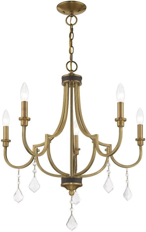 Livex Lighting Glendale 5 - Light Chandelier in  White