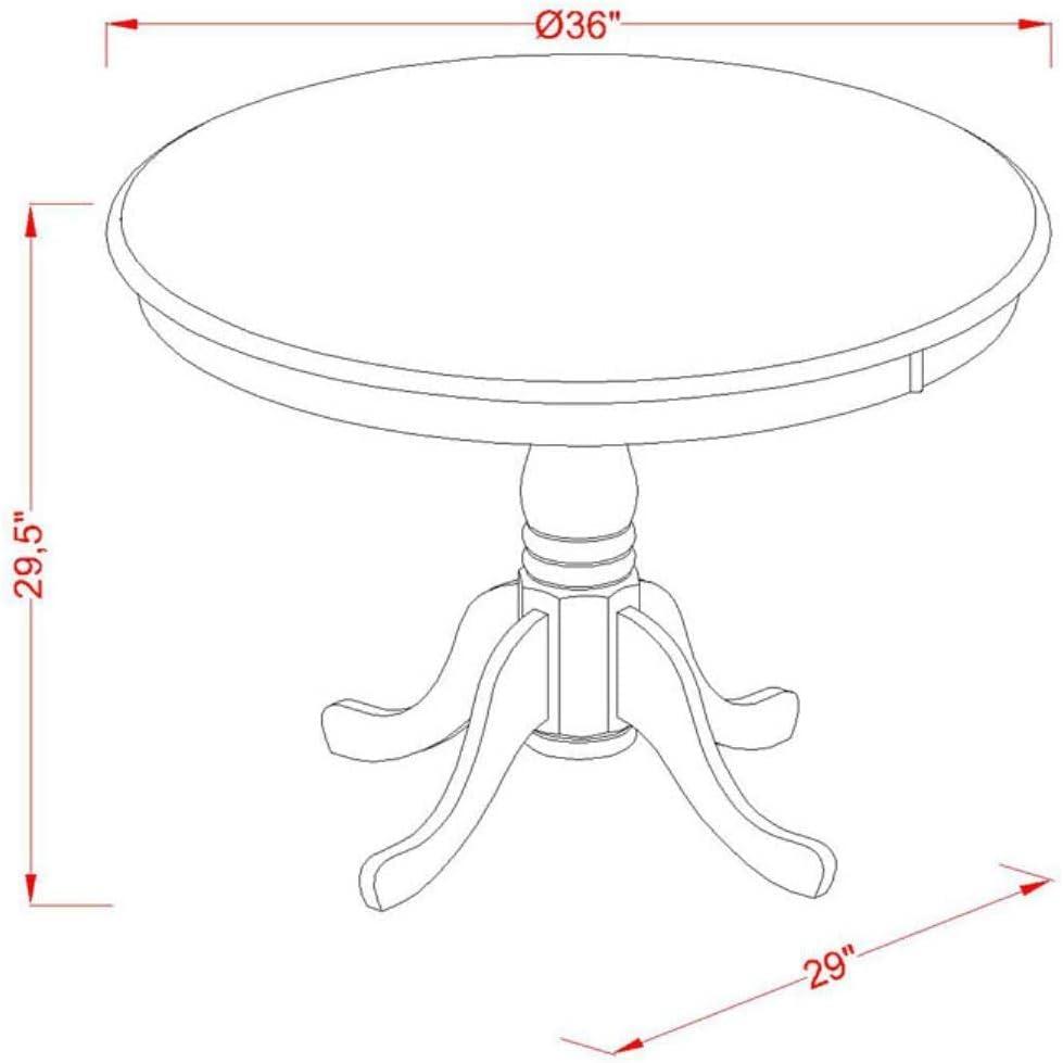 Contemporary Round Oak & Linen White Extendable Dining Table