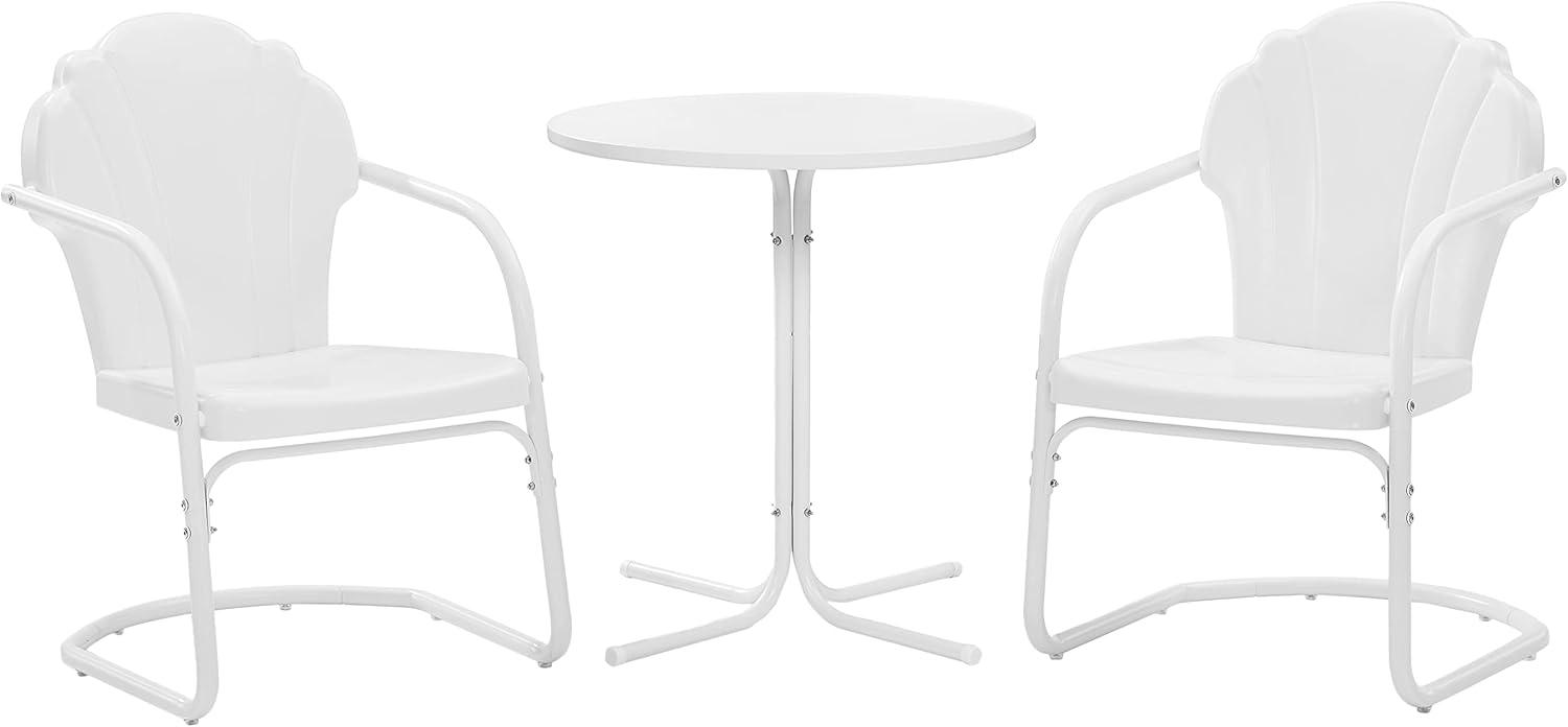 Crosley 3pc Tulip Retro Metal Bistro Set Red