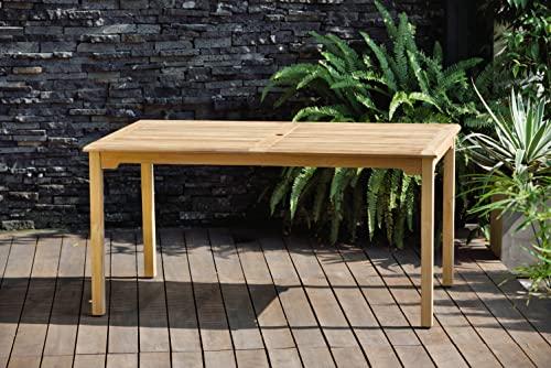Sonlin 59'' Teak Outdoor Dining Table
