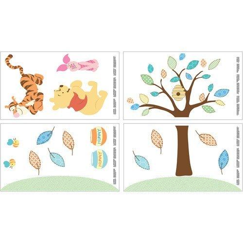Blue and Green Winnie the Pooh Nursery Wall Decals