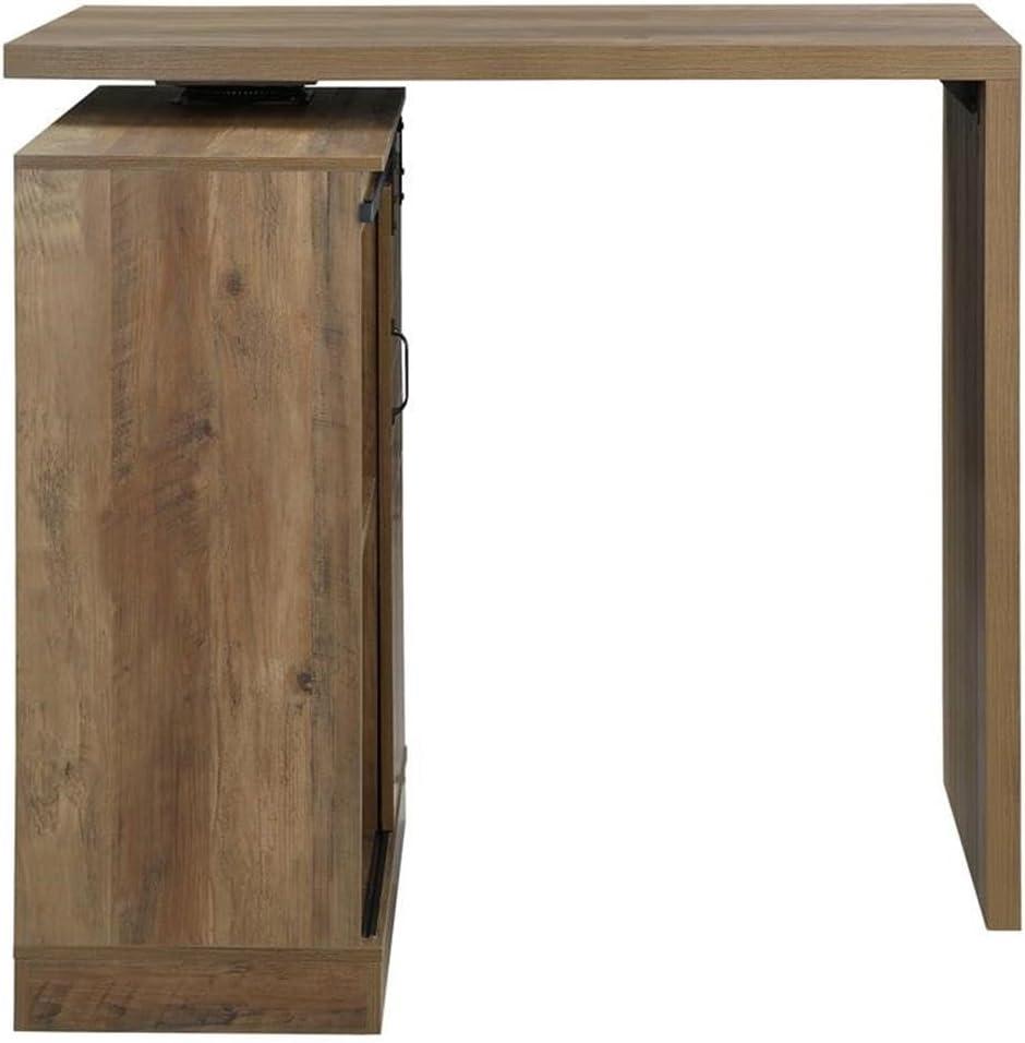 47" Quillon Console Table Rustic Oak Finish - Acme Furniture: Wood Composite, Storage, No Assembly Required