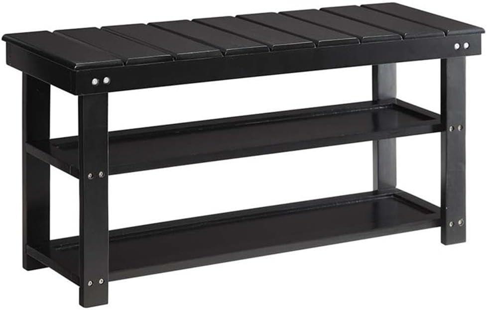 Oxford Utility Mudroom Bench, Black