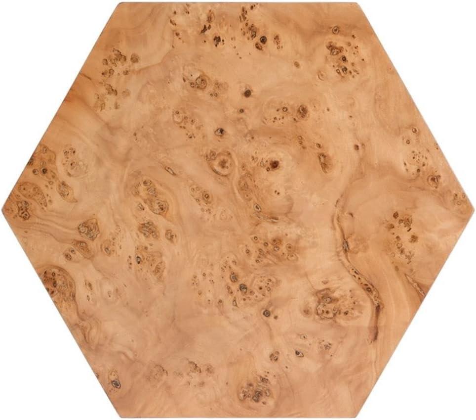 Butler Specialty Company Billie Burl Wood Hexagon Side Table - Traditional Burl