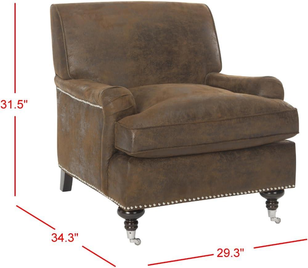Chloe Club Chair - Brown - Safavieh