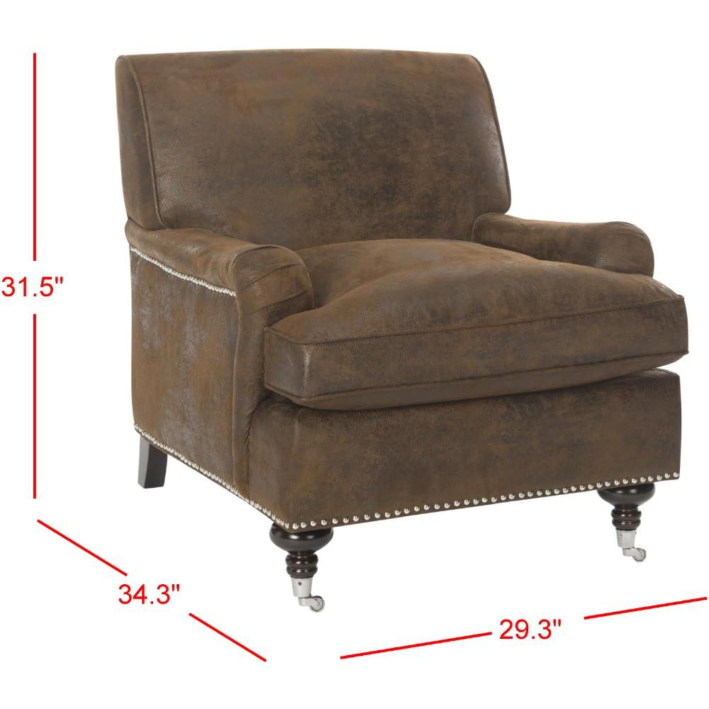 Chloe Club Chair - MCR4571 - Brown - Safavieh