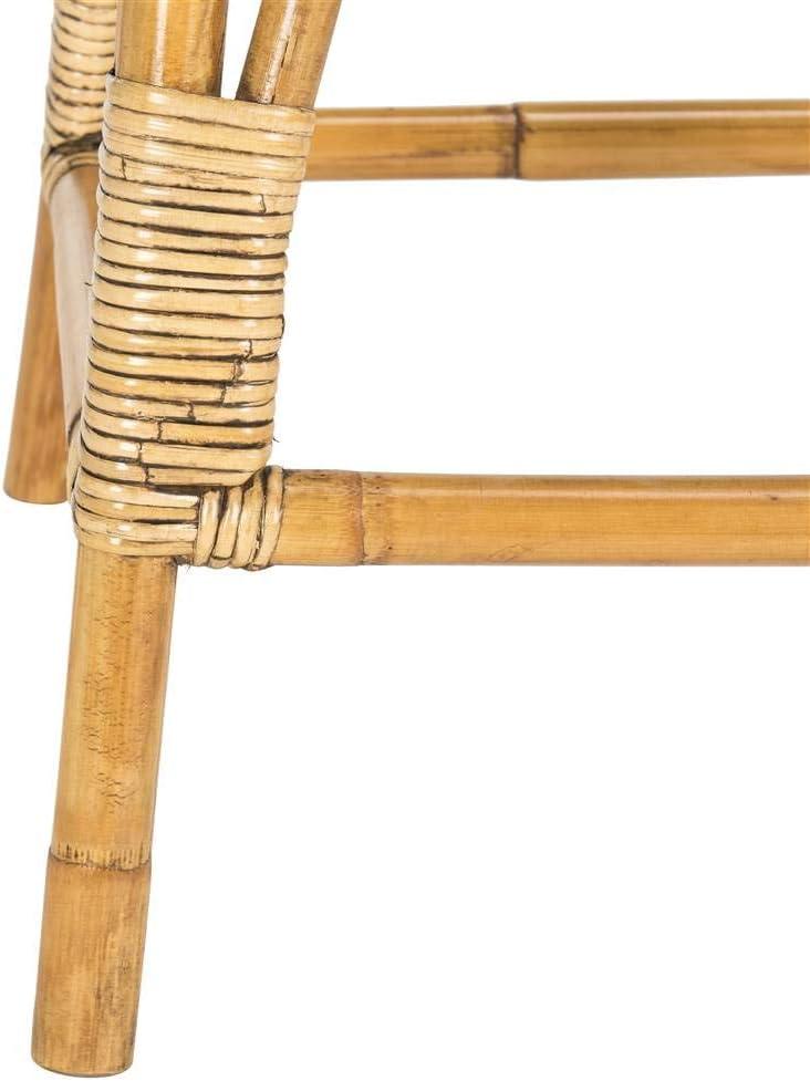 Leda Rattan Counter Stool  - Safavieh