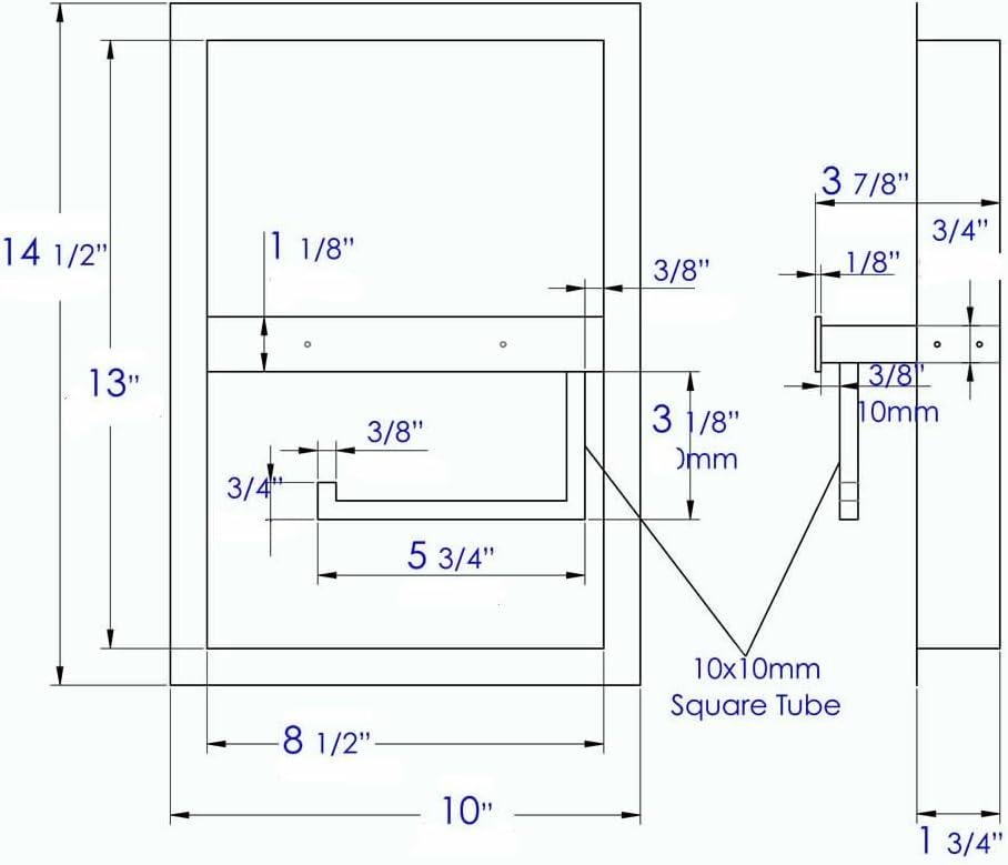 PVD Stainless Steel Recessed Toilet Paper Holder / Bathroom Niche