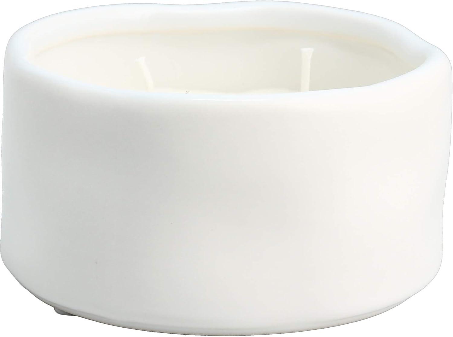 Pavilion Gift Company You are All Kinds of Amazing Double Butterfly Candle in Ceramic with 100% Soy Wax & Cotton Wicks-Tranquility Scent, White