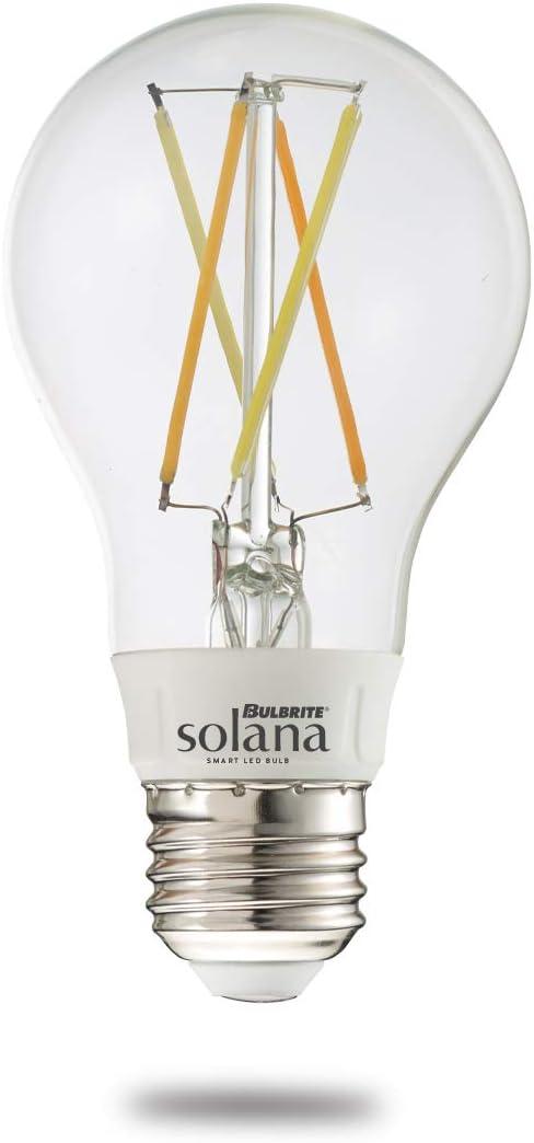 Solana A19 WiFi Connected Edison Filament LED Smart Light Bulb, Single-A19