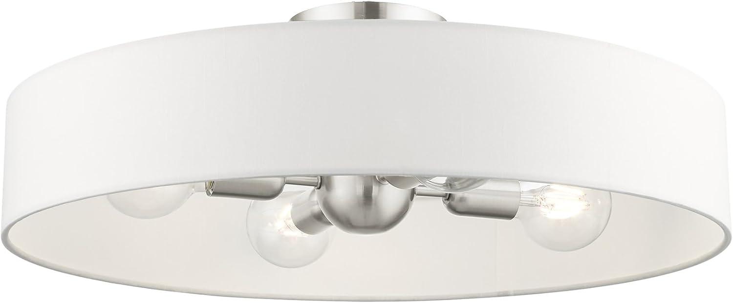 Livex Lighting Venlo 4 - Light Semi-Flush Mount in  Brushed Nickel