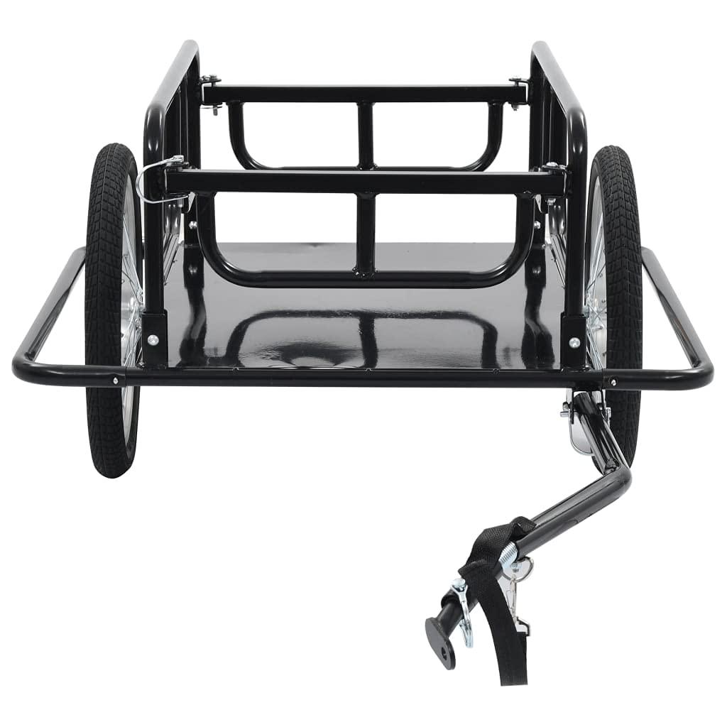 VidaXL Bike Trailer 51.2"x28.7"x19.1" Steel Black