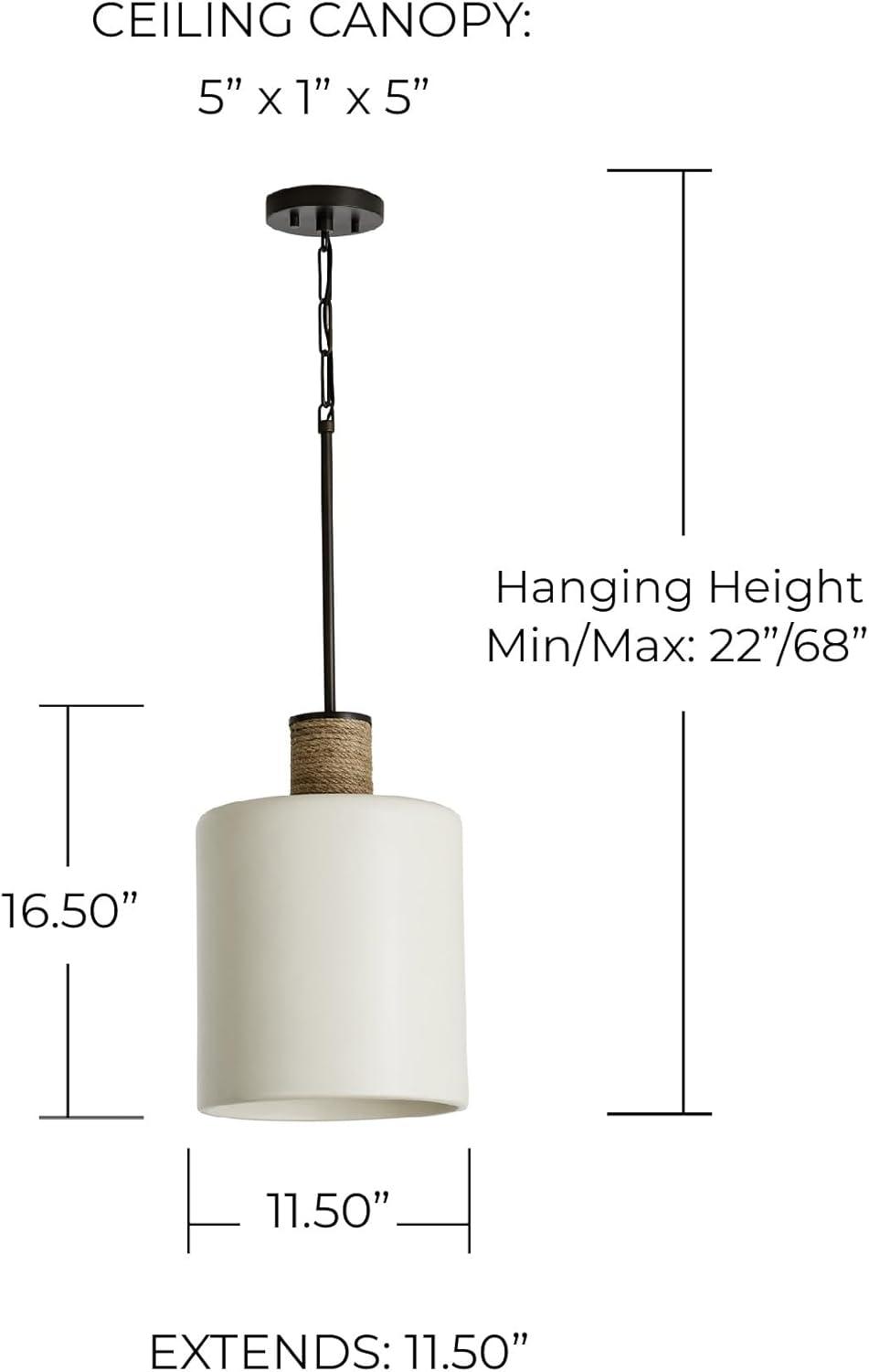 Capital Lighting Destin 1 - Light Pendant in  Dark Pewter