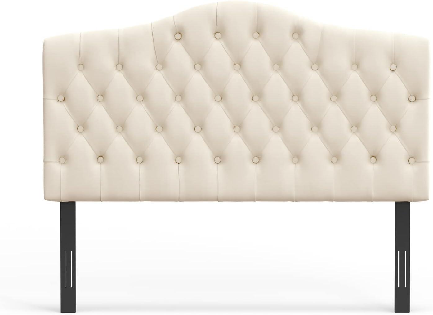 eLuxury Grenada Adjustable Tufted Headboard