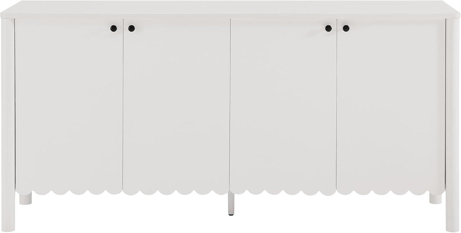 Modway Emmeline 66" 4-Door Scalloped Sideboard Cabinet