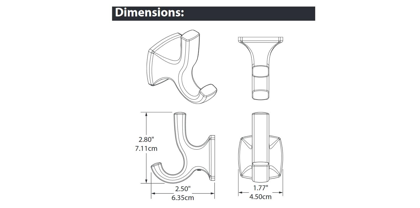 Voss Wall Mounted Robe Hook