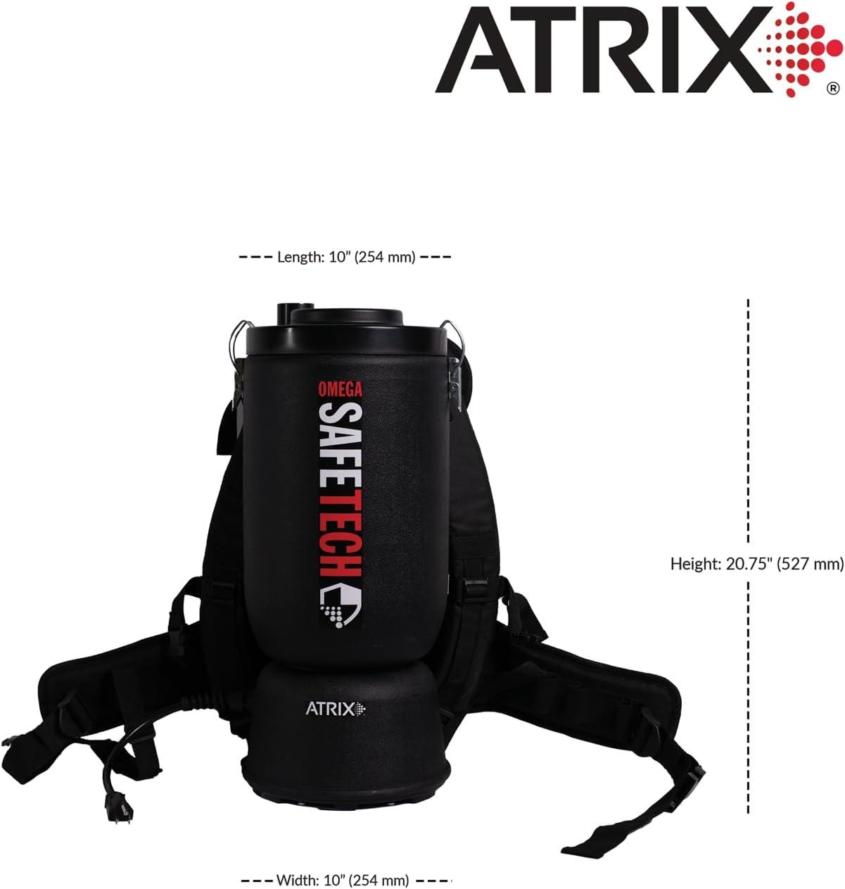 Black HEPA Wet/Dry Backpack Vacuum with Telescopic Wand