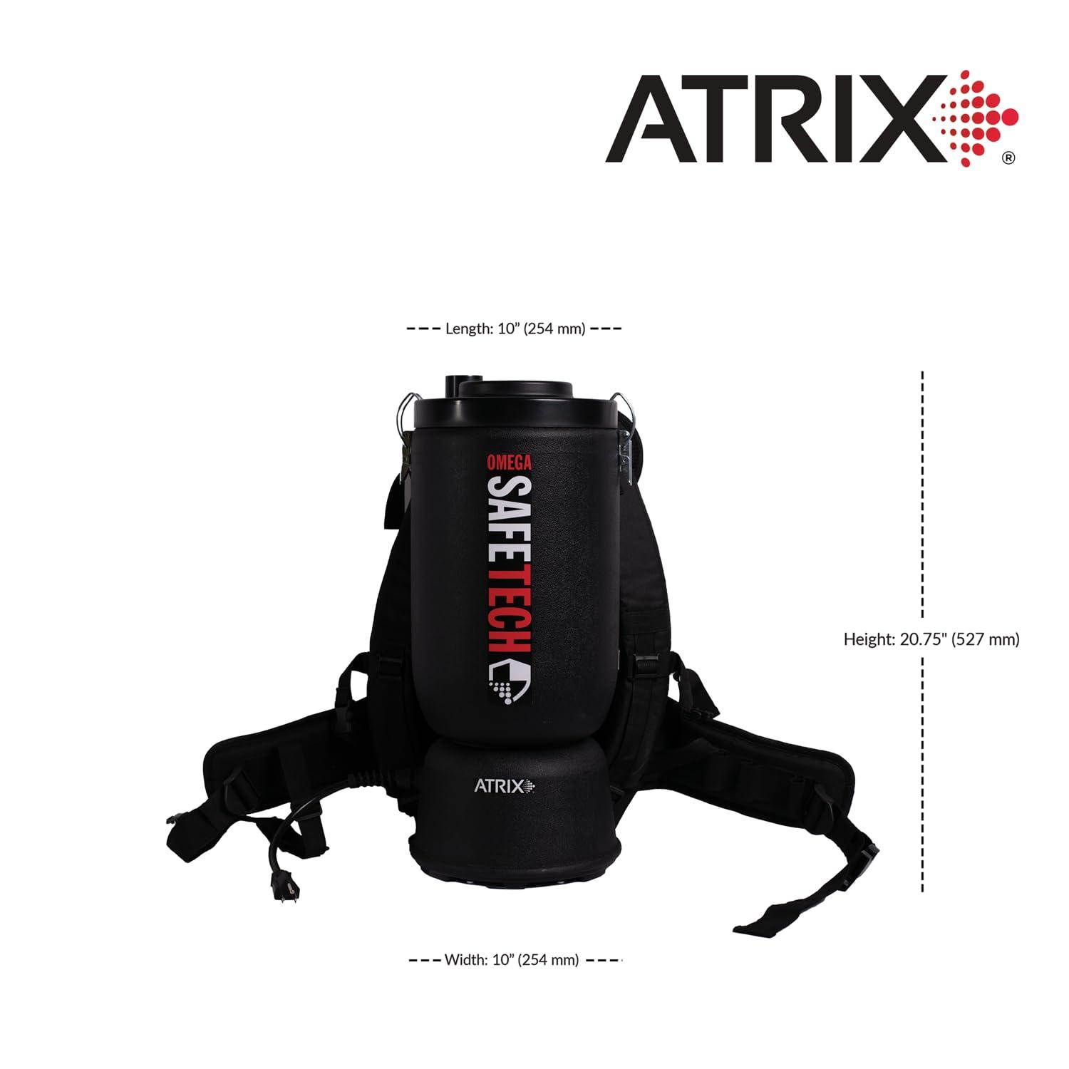 Black HEPA Wet/Dry Backpack Vacuum with Telescopic Wand