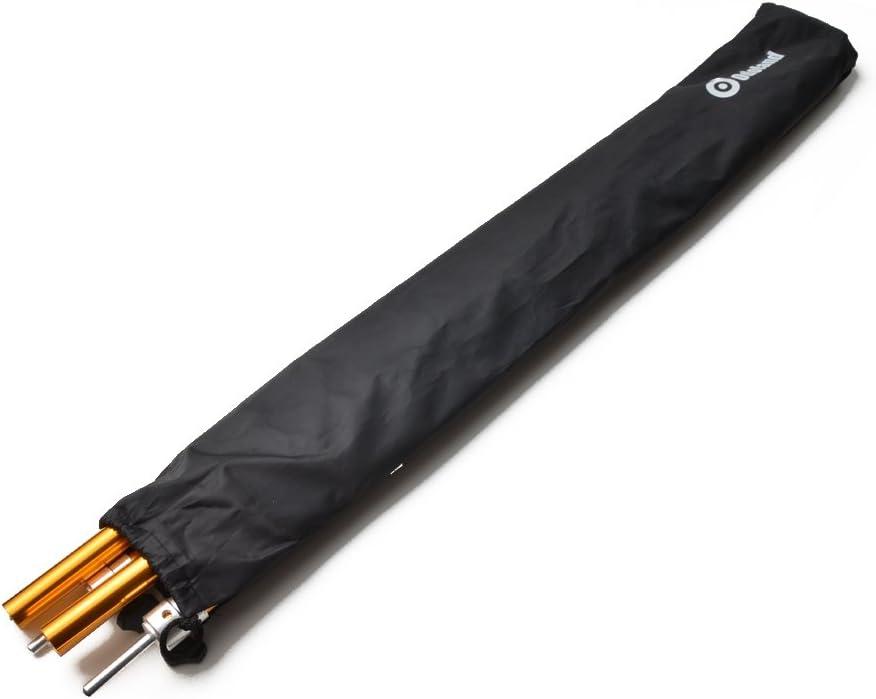 Odoland Adjustable Telescoping Aluminum Tarp and Tent Poles Set of 2 - Collapsible Lightweight for Camping, Backpacking, Hammocks, Sun Shade Shelters, and Awnings