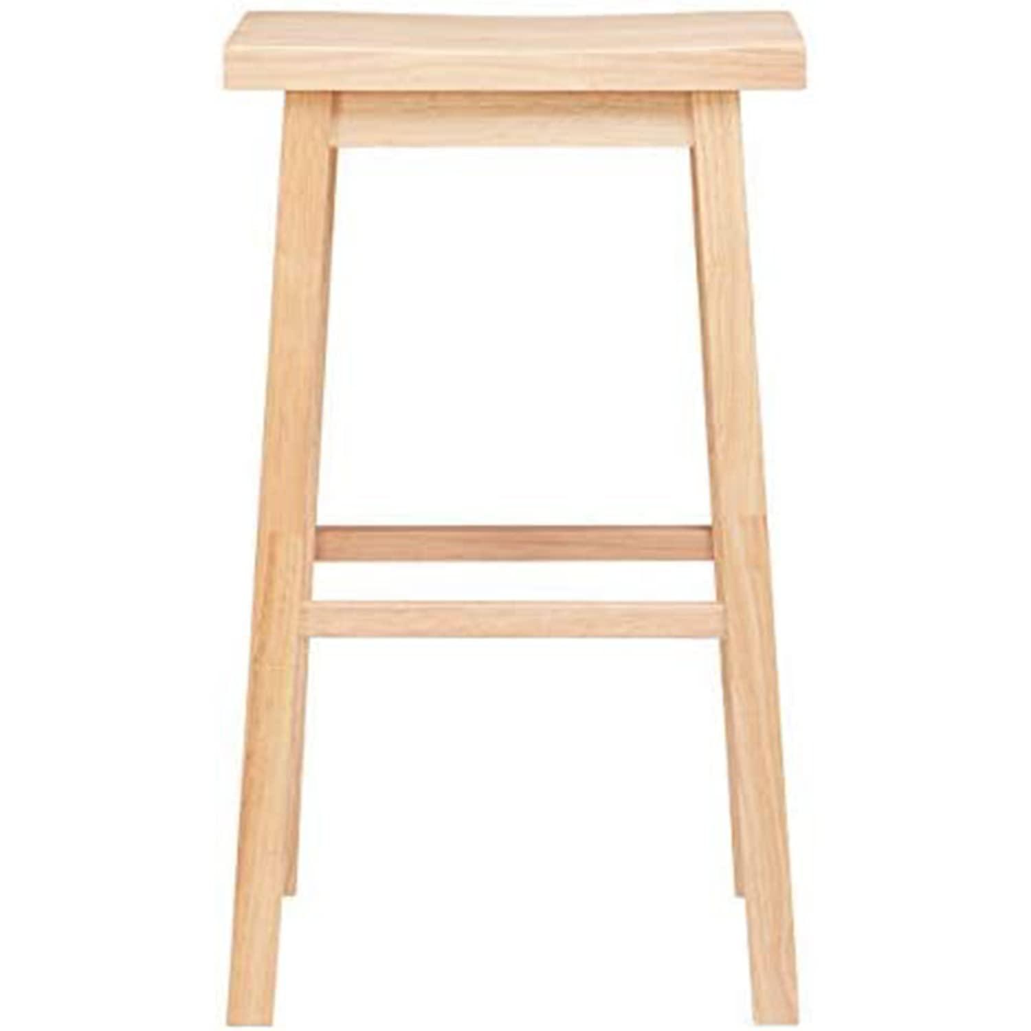 PJ Wood Solid Wood Accent Stool