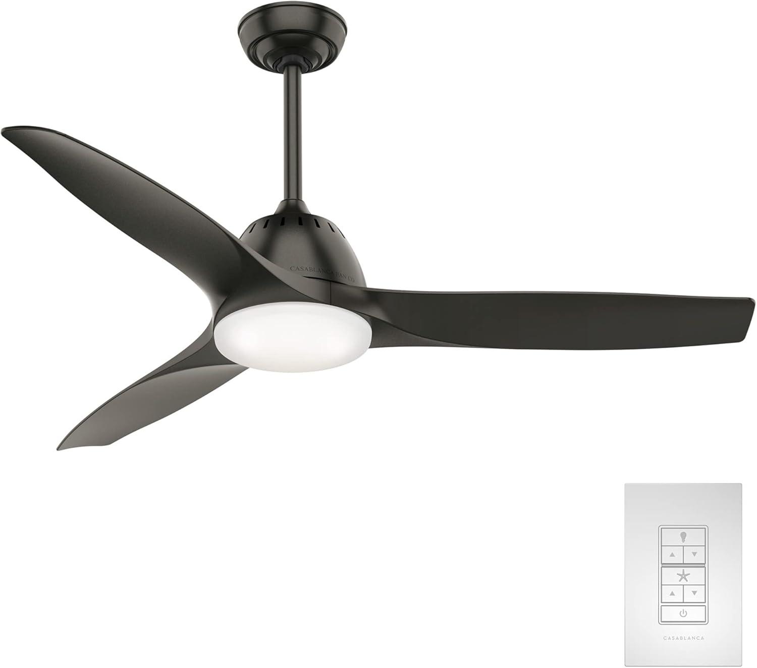 52" Noble Bronze LED Ceiling Fan with Remote and Light Kit