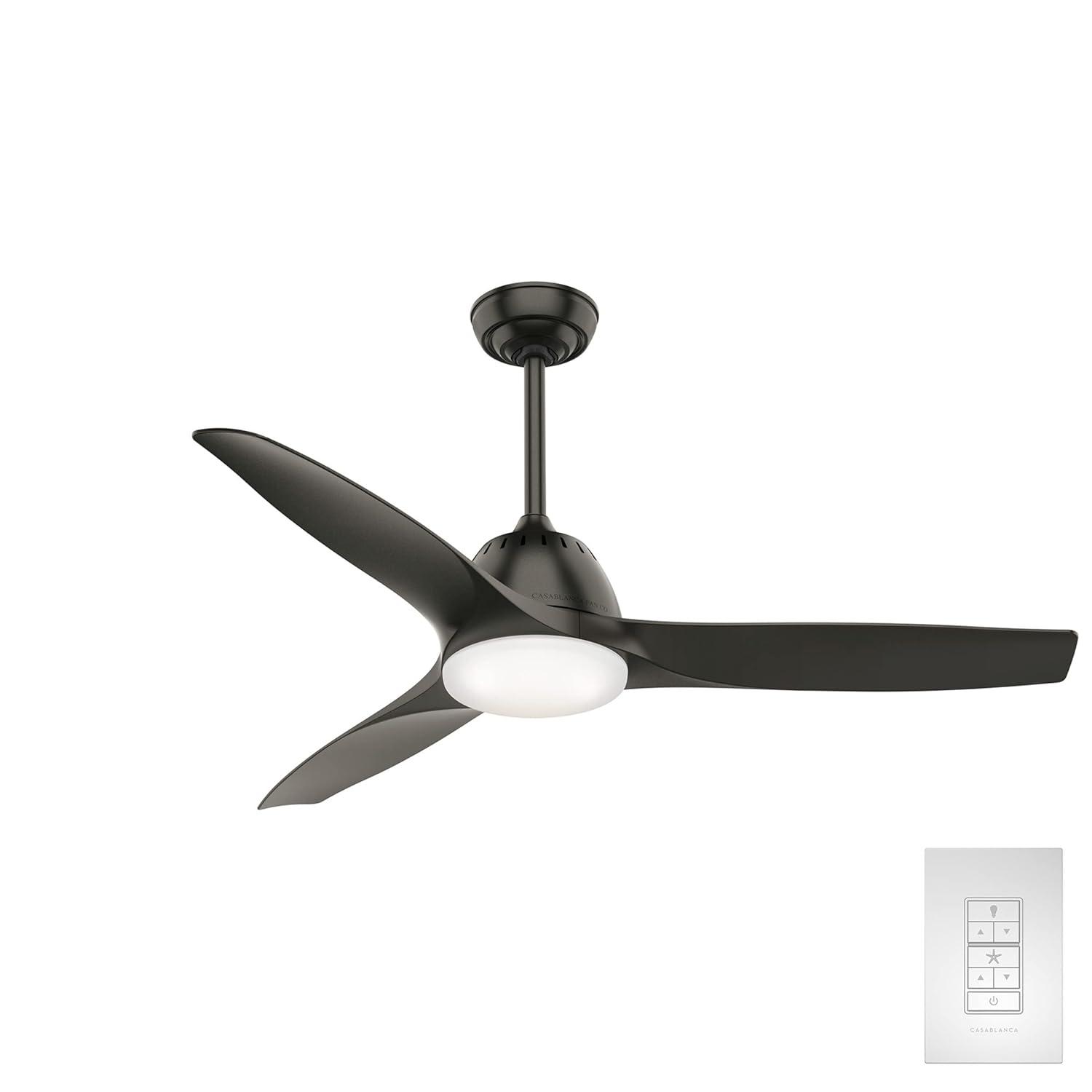 52" Noble Bronze LED Ceiling Fan with Remote and Light Kit
