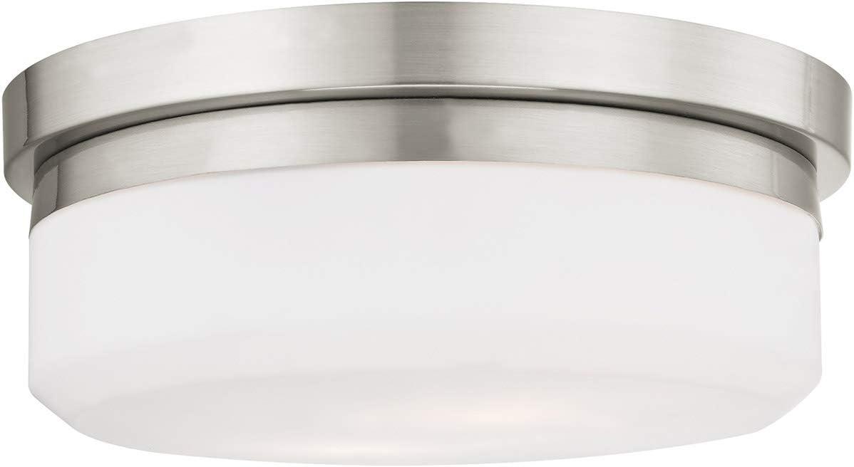 Livex Lighting Stratus 2 - Light Flush Mount in  Brushed Nickel