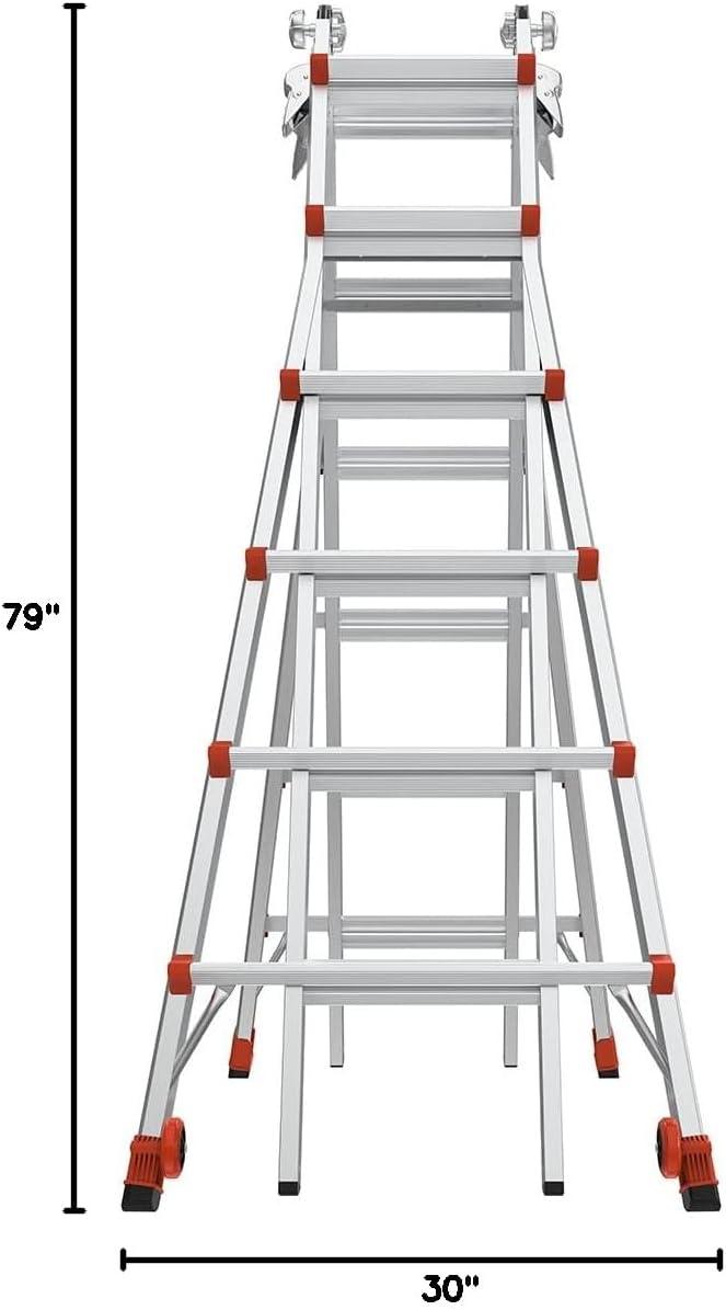 Little Giant Ladders Ladder,Aluminum,6 to 11 ft H,300 lb Cap 13126-001