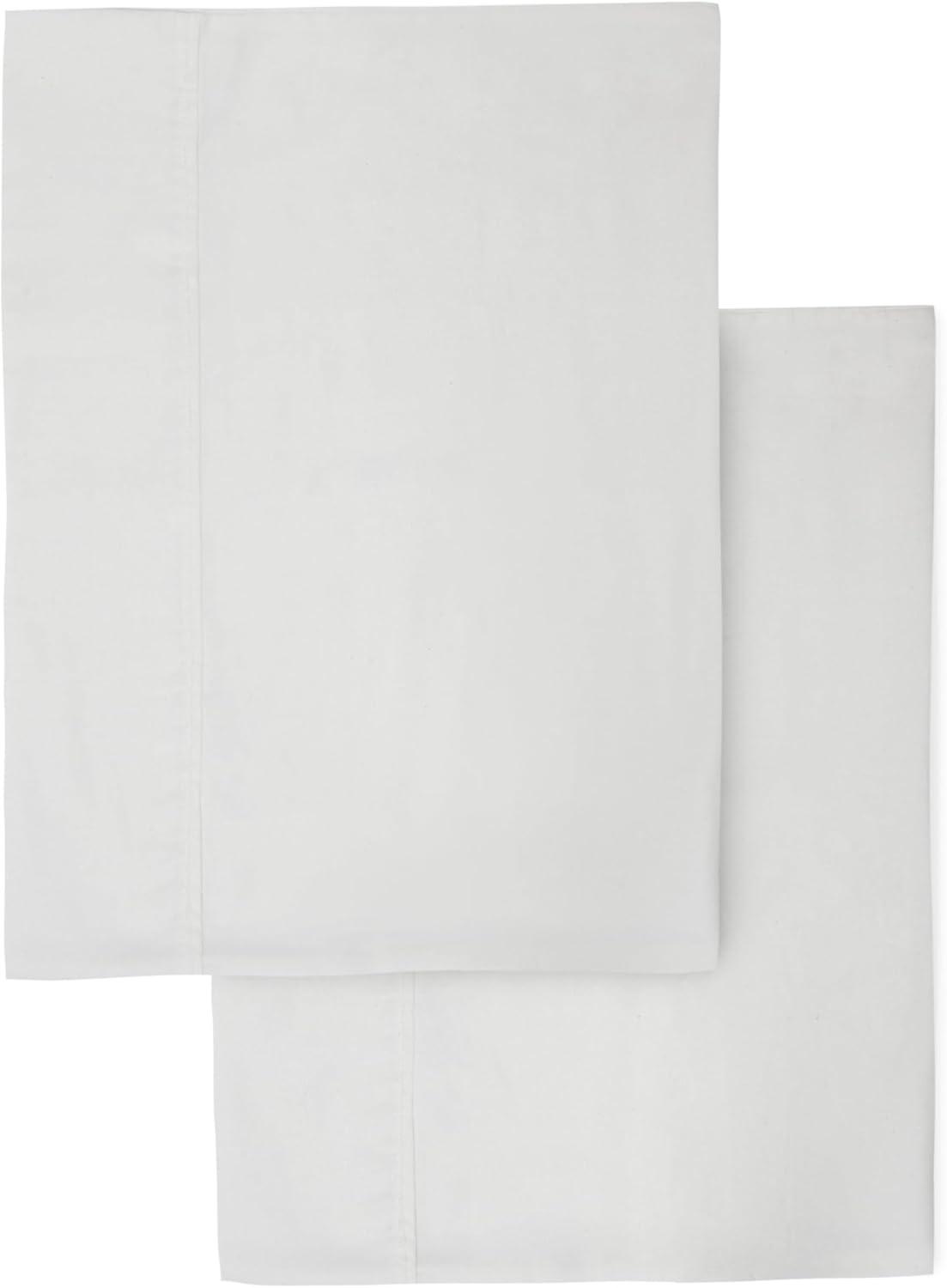 Organic Cotton Standard Size Pillowcases - GOTS Certified, Set of 2, Unbleached, Off-White, Dye-Free All Natural Cotton Pillow Cases - 100% Cotton (Off-White, Standard Size - Set of 2)