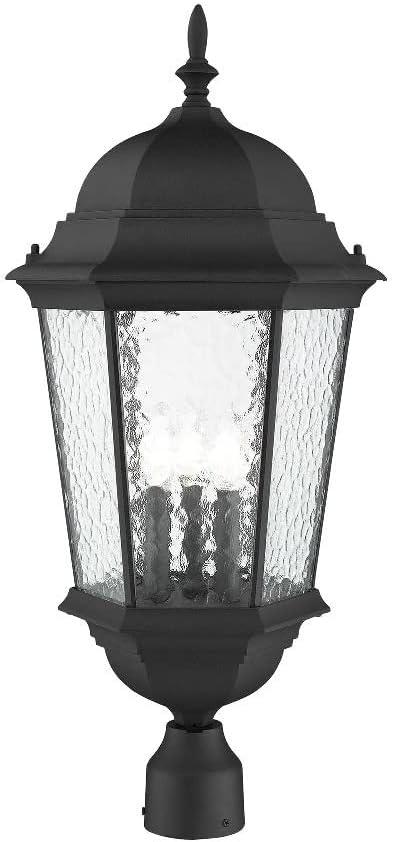 Livex Lighting Hamilton 3 - Light Post Light in  Textured Black