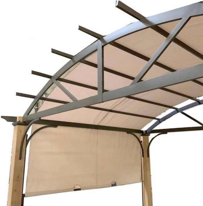 Replacement Canopy Top Cover for The Longford Wood Archway Pergola - Riplock 500 Beige