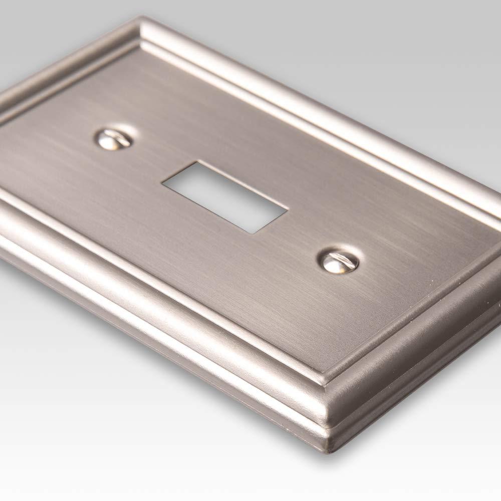 Amerelle 149R4BN Chelsea Wallplate, 4 Rocker GFCI, Steel, Brushed Nickel, 1-Pack