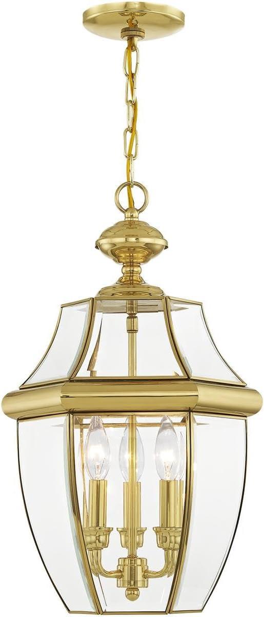 Livex Lighting - Monterey - 3 Light Outdoor Pendant Lantern in Traditional Style