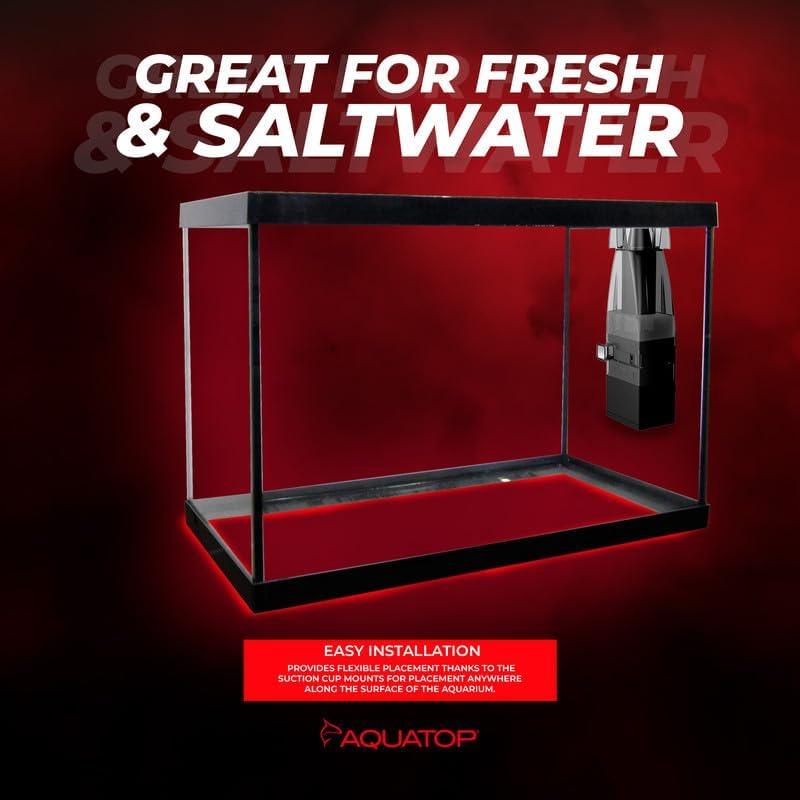 Aquatop Aquarium Surface Skimmer, 65 gallons per hour for Fish Tanks up to 100 gallons, SSK-65