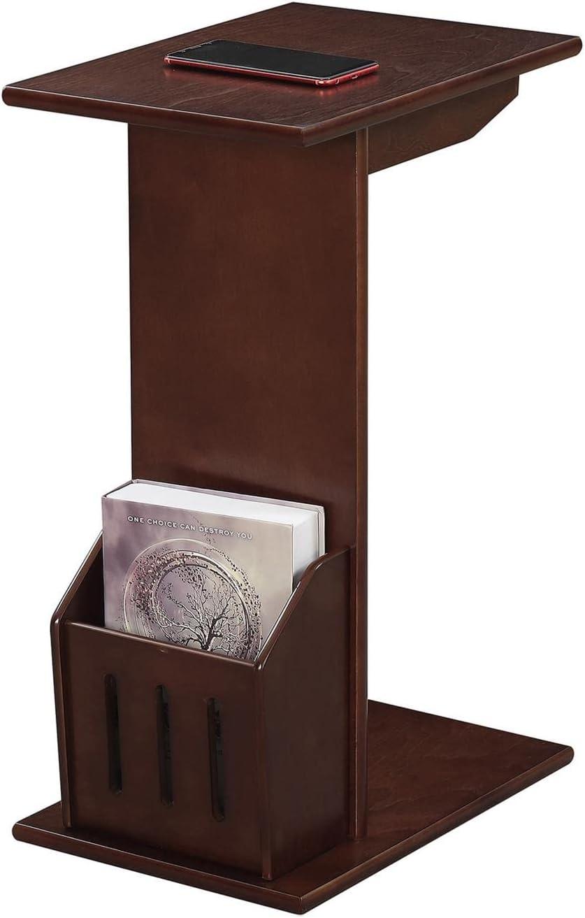 Convenience Concepts Designs2Go Abby C End Table with Magazine Holder, Espresso