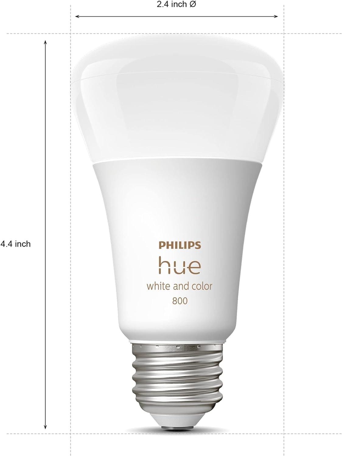 Philips Hue White & Color Ambiance A19 Bluetooth Smart LED Bulb - Multicolor