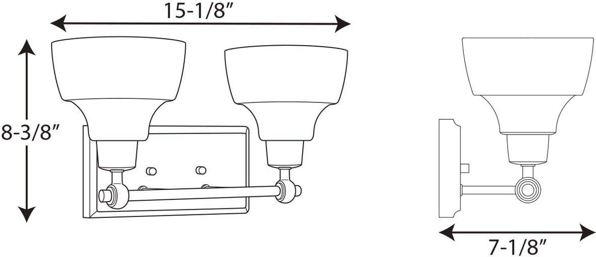 Progress Lighting - Two Light Bath - Bath & Vanity - Bramlett - 2 Light in
