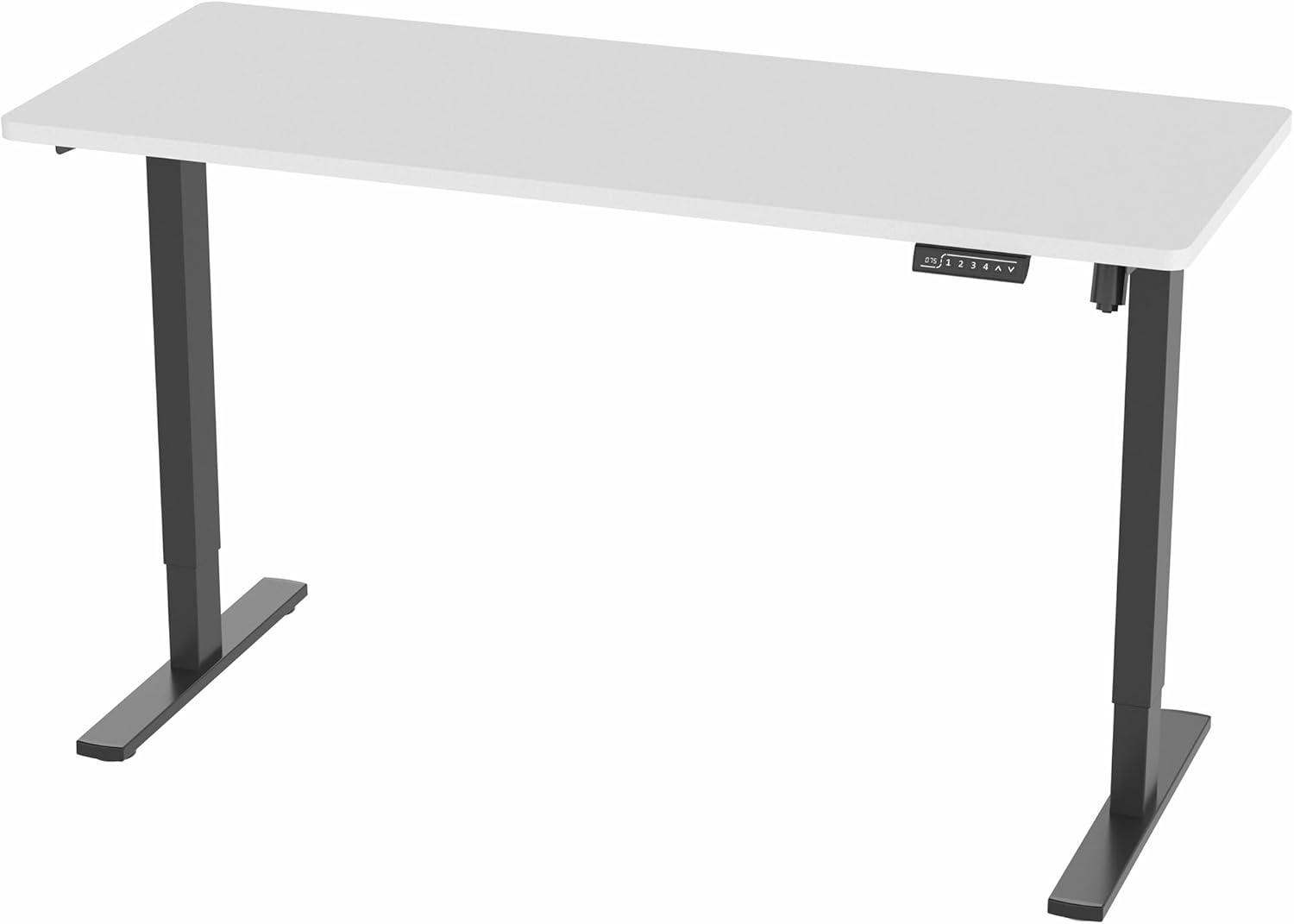 VIVO Single Motor Electric Desk with Push Button Memory Controller